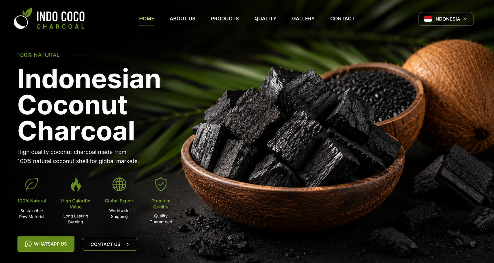 Export website visual