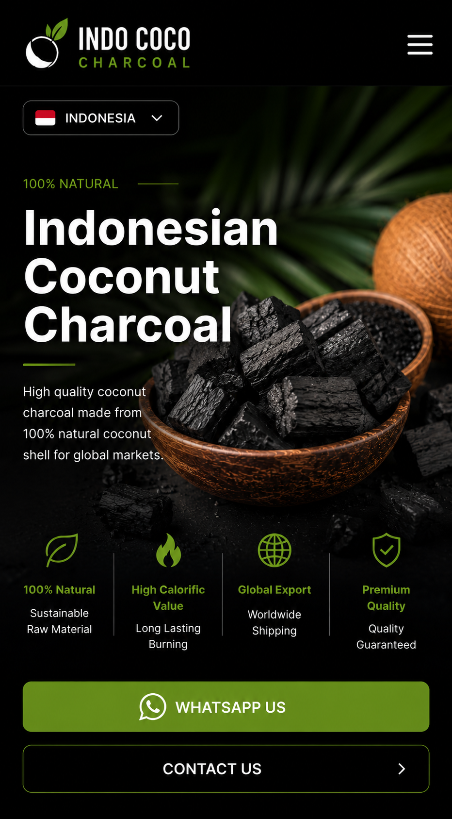 Mobile export website